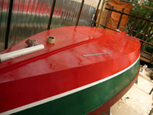 Покраска лодки