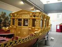 Баржа королевы Фредерики. Рубка. Морской музей в  Гринвиче